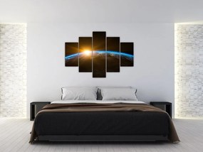 Tablou - Planeta Pământ și univers (150x105 cm)