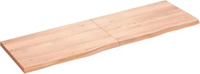 vidaXL Raft de perete maro deschis 160x50x(2-4) cm lemn stejar tratat