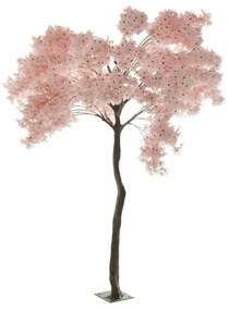 Cires artificial cu flori roz 270 cm