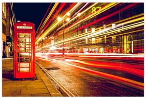 Tablou cu căsuța telefonică roșie din Londra (90x60 cm)