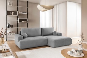 Colțar extensibil cu funcție de dormit Lotulis Mini dreapta - gri material hidrofob Blur 18