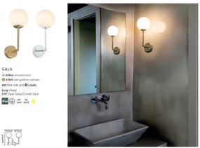 Aplica de perete baie cu protectie IP44 GALA Chrome 63504