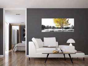 Tablou - relaxare în parc (120x50 cm)