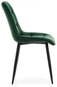 JAKS SCAUN DE SUFRAGERIE CHIC VELVET VERDE