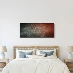 Tablou - Dodecagrama cosmică (120x50 cm)
