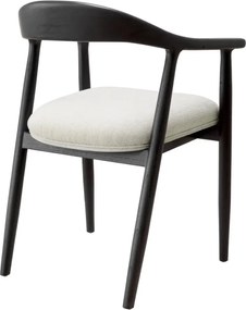 Scaun elegant design LUX Beale negru/ crem