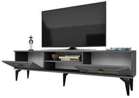 Masă TV/Dulap Velono (antracit + auriu) . 1095241