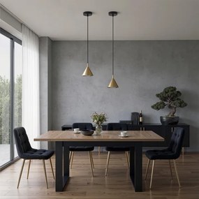 Brilagi - Lampă suspendată pe cablu CONE SINGLE 1xGX53/15W/230V aurie