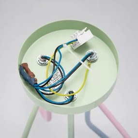 Lustră aplicată OXFORD 3xE27/15W/230V verde/roz/albastru