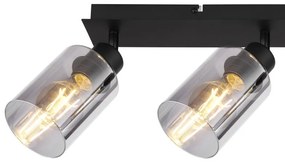 Plafoniera cu 3 spoturi directionabile design modern HADERA negru