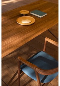 Scaun de dining albastru/maro Muna – Gazzda