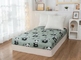 Cearsaf din microfibra PANDA RELAX mentol 90x200 cm