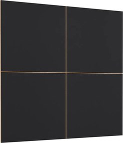 Panou lemn masiv decorativ TV Livento, 146 × 146 × 2 cm