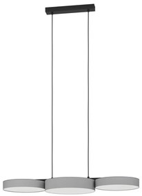 Lustră LED RGBW dimabilă pe cablu Eglo 900856 BARBANO-Z 3xLED/7,5W/230V gri