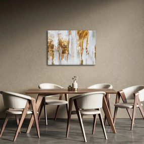 Tablou - Abstract auriu (70x50 cm)