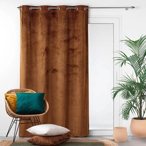 Draperie maro din catifea 140x240 cm Analia – douceur d'intérieur