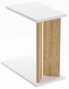 Măsuță laterală Luninadicu (Stejar safir + alb). 1127690