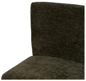 Fotoliu verde cu tapițerie din chenille – Ixia