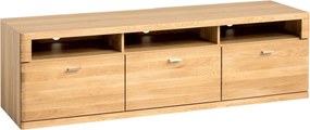 Comodă TV lemn masiv Teramo Stejar, 181.2 × 48 × 52.8 cm