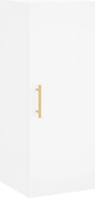 vidaXL Dulap montat pe perete, alb, 34,5x34x90 cm