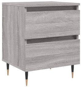826872 vidaXL Noptieră, gri sonoma, 40x35x50 cm, lemn compozit