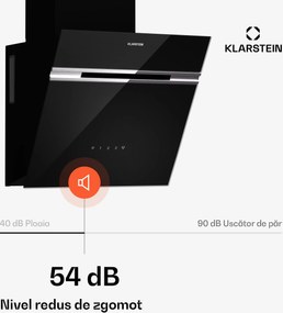 Klarstein Alina hotă de bucătărie | 40 cm | 570 m³/h | Silențioasă | Clasa energetică A