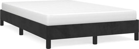 vidaXL Cadru de pat fără saltea Negru 120x190 cm catifea