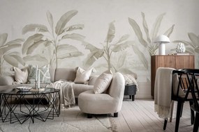 Tapet Tropical Palms, Beige, Rebel Walls