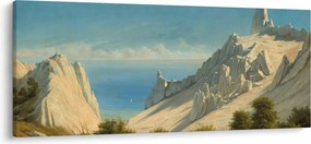 Tablou - Georg Emil Libert, View of Sommerspiret, the Cliffs of Møn, reproducere (120x50 cm)