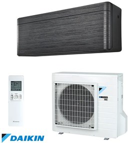 Aparat de aer conditionat inverter Daikin Stylish FTXA25BT + RXA25A, 9000 BTU, 17 m², A+++ / A+++, Wi-Fi, R-32, Negru