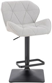 HR111KW Scaun Gri  Boucle cu Bază Neagră