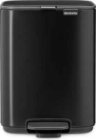Coș de gunoi negru mat cu pedală din oțel 4 l Bo – Brabantia