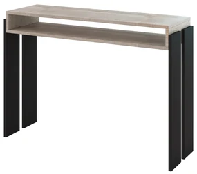 Măsuță consolă Ramea (Stejar platinum grange + Negru). 1055238