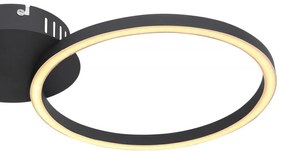 Plafoniera LED moderna design circular KENDY 24W negru
