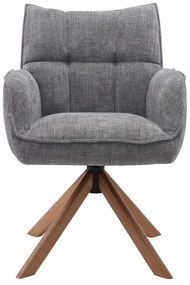 Set de scaune de sufragerie gri 2 buc. tapițat Marilla – Unique Furniture