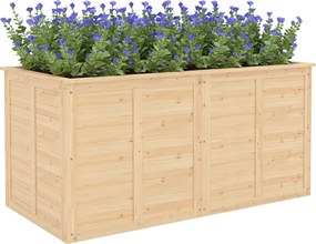 Outsunny Pat înălțat din lemn 152 x 77 x 77 cm, adânc înălțat, pat de ierburi cu bază deschisă, tije de consolidare | Aosom Romania