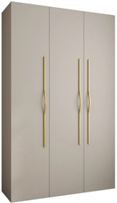 Dulap de haine 150 cm Carmela 50-2 (Cașmir + Auriu). 1126744