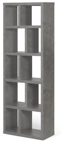 Bibliotecă gri cu aspect de beton 70x198 cm Berlin – TemaHome