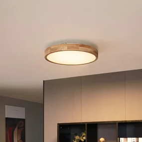 Plafonieră scandinavă din lemn 50cm incl. LED Dimmable - Pecker