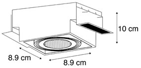 Spot integrat negru inclinabil și rotativ fără rama - Oneon Honey