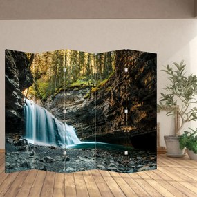 Paravan - Cascada de pădure (210x170 cm)