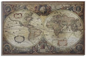 Tablou Map of the World 120,5​/3,5/80​ cm