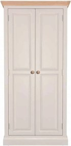 Dulap lemn masiv natur Sussane Gri/, 86 × 58 × 200 cm
