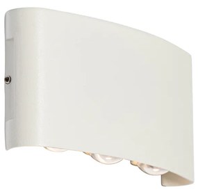 Aplică de exterior albă cu LED 6 lumini IP54 - Silly