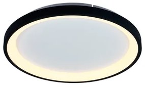 Brilagi - Plafonieră LED dimabilă FALCON SLIM LED/42W/230V Ø 50 cm neagră + telecomandă