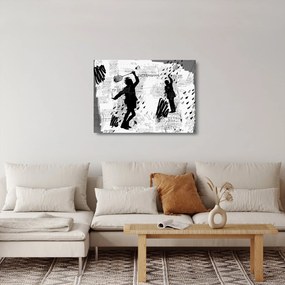 Tablou pe sticlă - Artă stradală - zarvă (70x50 cm)