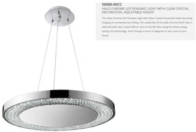 Lustra LED moderna suspendata Halo 58880-80CC SRT
