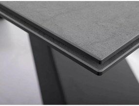 Masa extensibila Westin Ceramic PIETRA DI SAVOIA gri/negru mat L160-240 cm