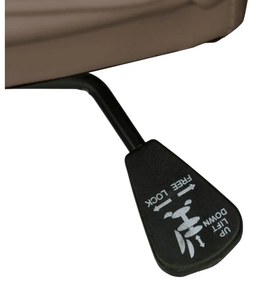 Scaun de birou maro din imitație de piele Flori – Støraa