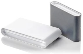 LED2 - Aplica de perete LED exterior FLAT 2xLED/3W/230V IP65 negru